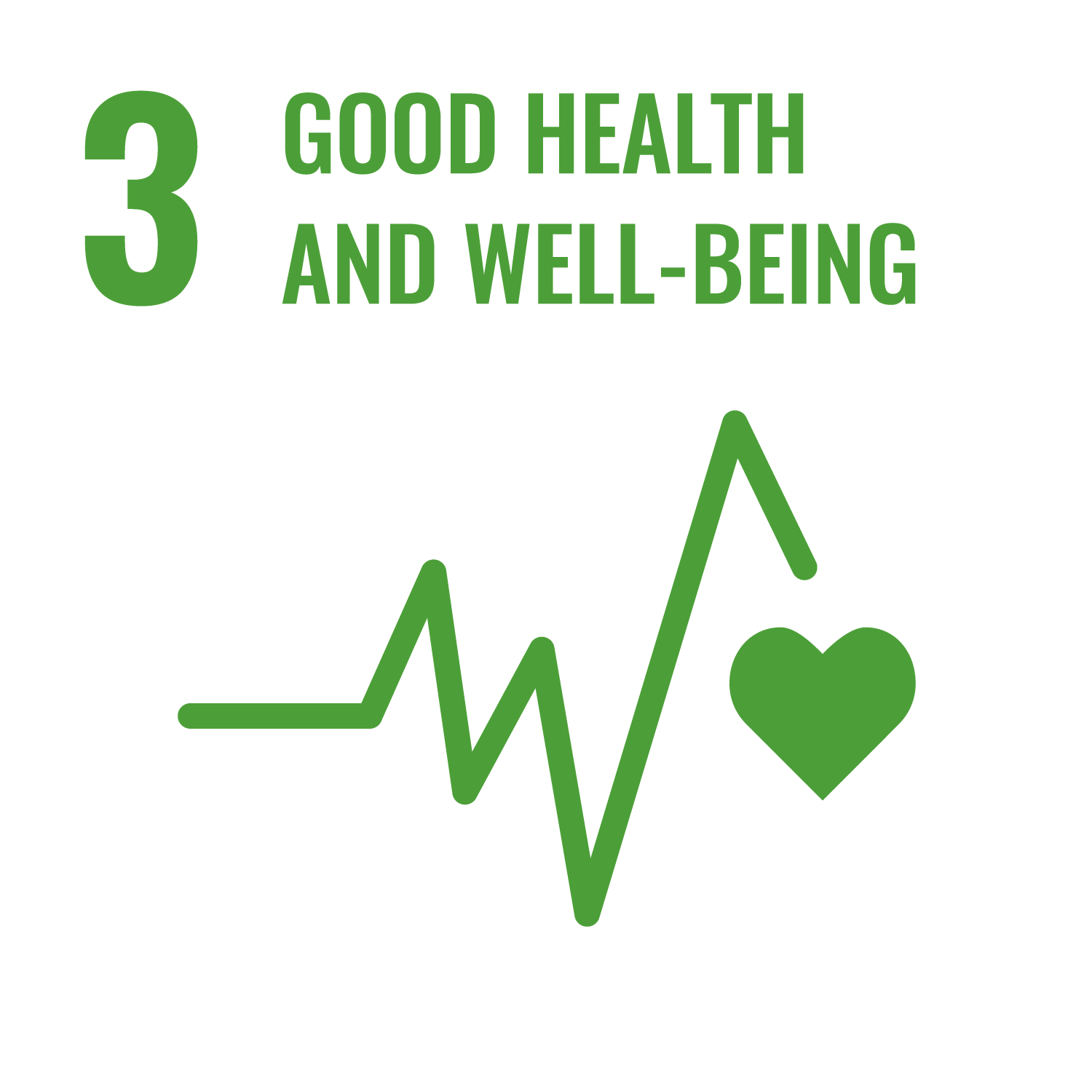 SDG 3 inverted icon