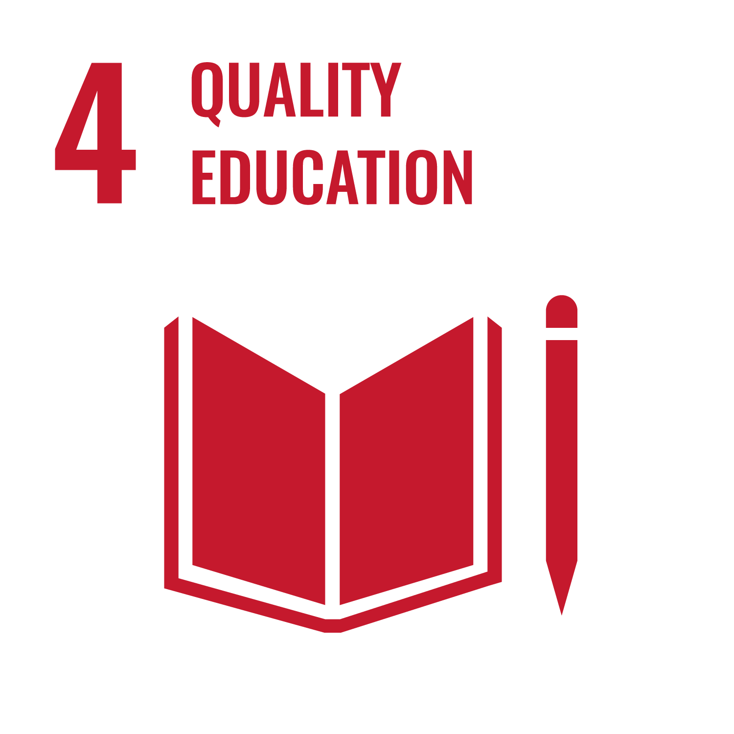 SDG 4 inverted icon