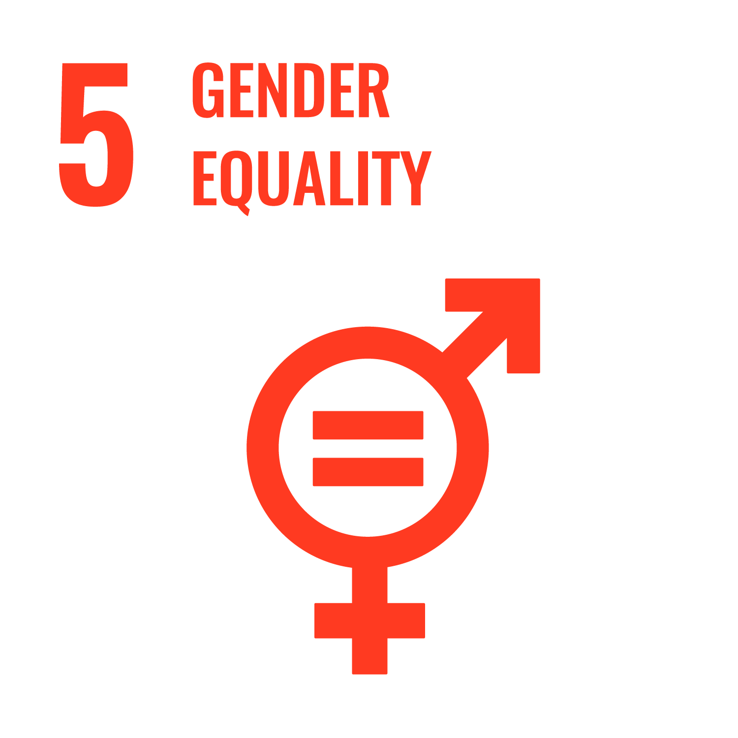 SDG 5 inverted icon
