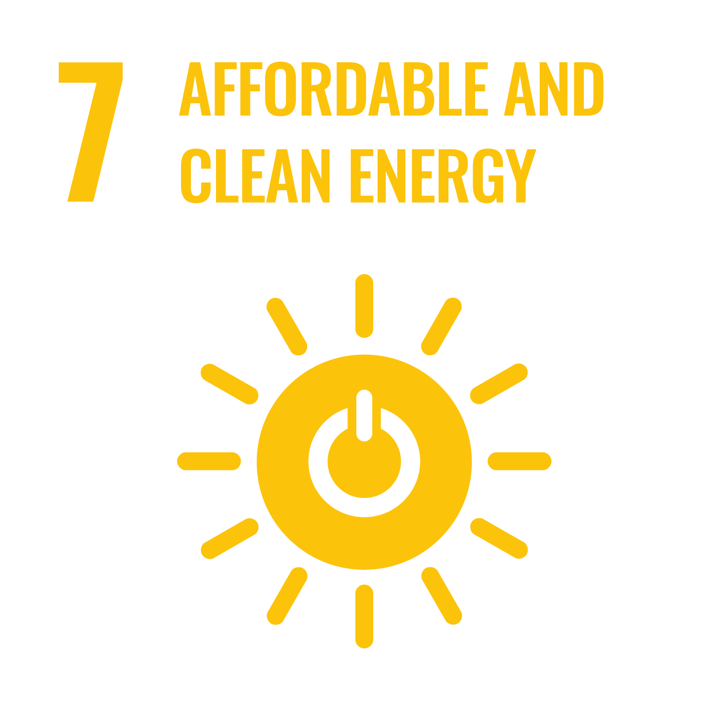 SDG 7 inverted icon